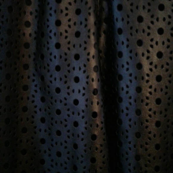 Alfani "vegan" leather eyelet skirt - Picture 6 of 7